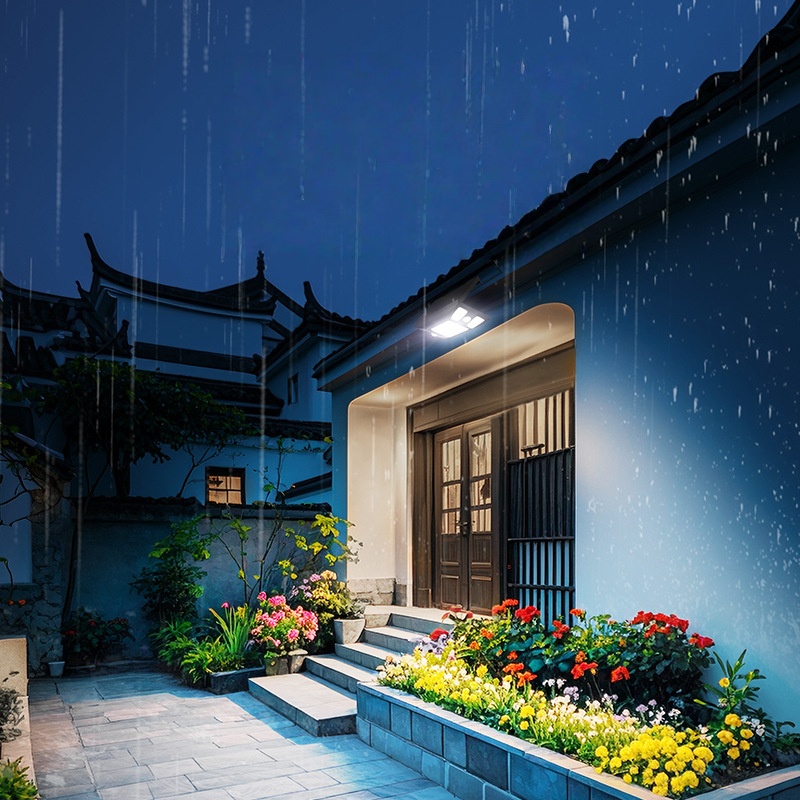 Solar Wall Lamps for Home &amp; Road Outdoor Lighting IP65 Waterproof LED Human Body Sensing