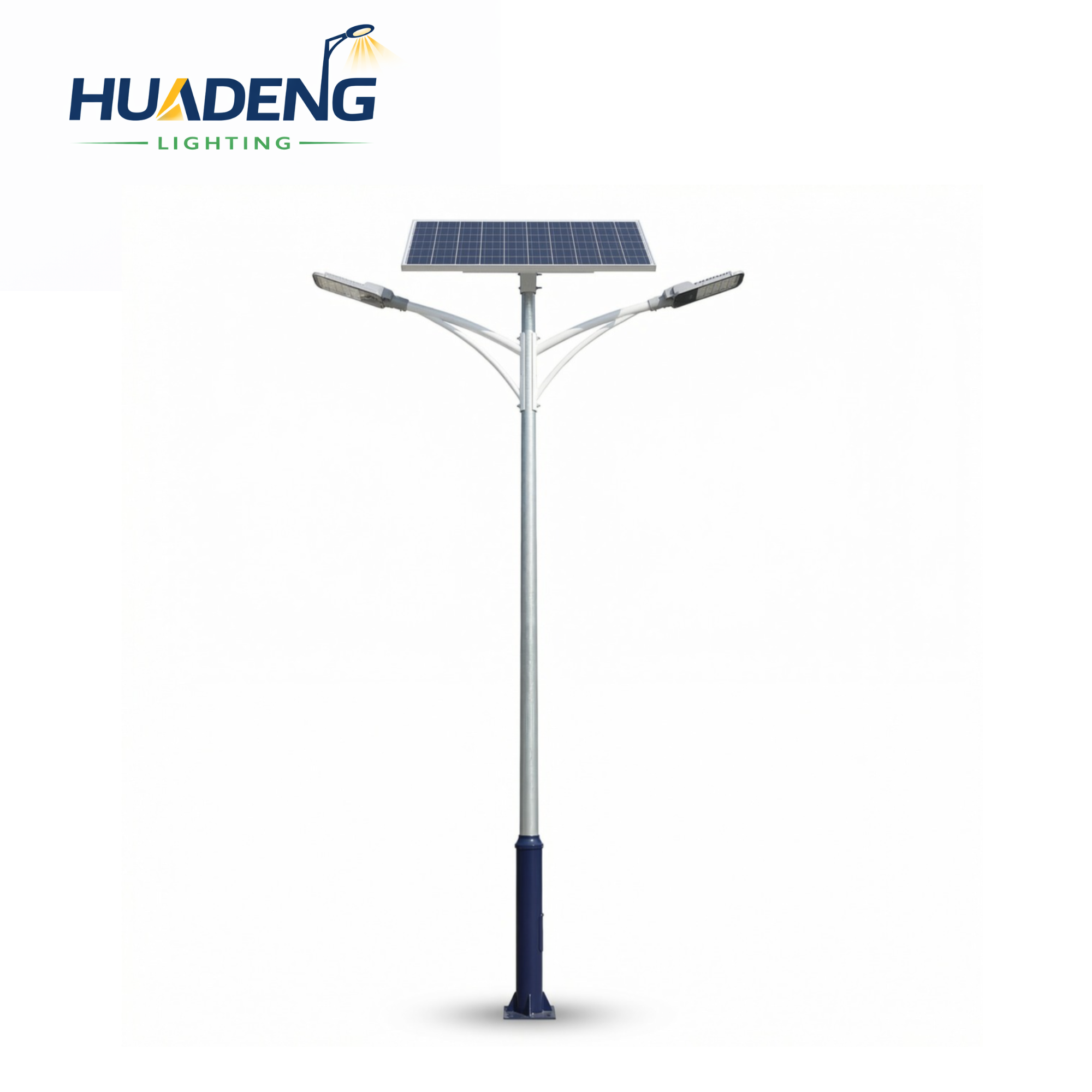 HUADENG Split Type Double Arm Solar Street Light IP65 Highway Outdoor Waterproof LED Street Lamp with Solar Panel