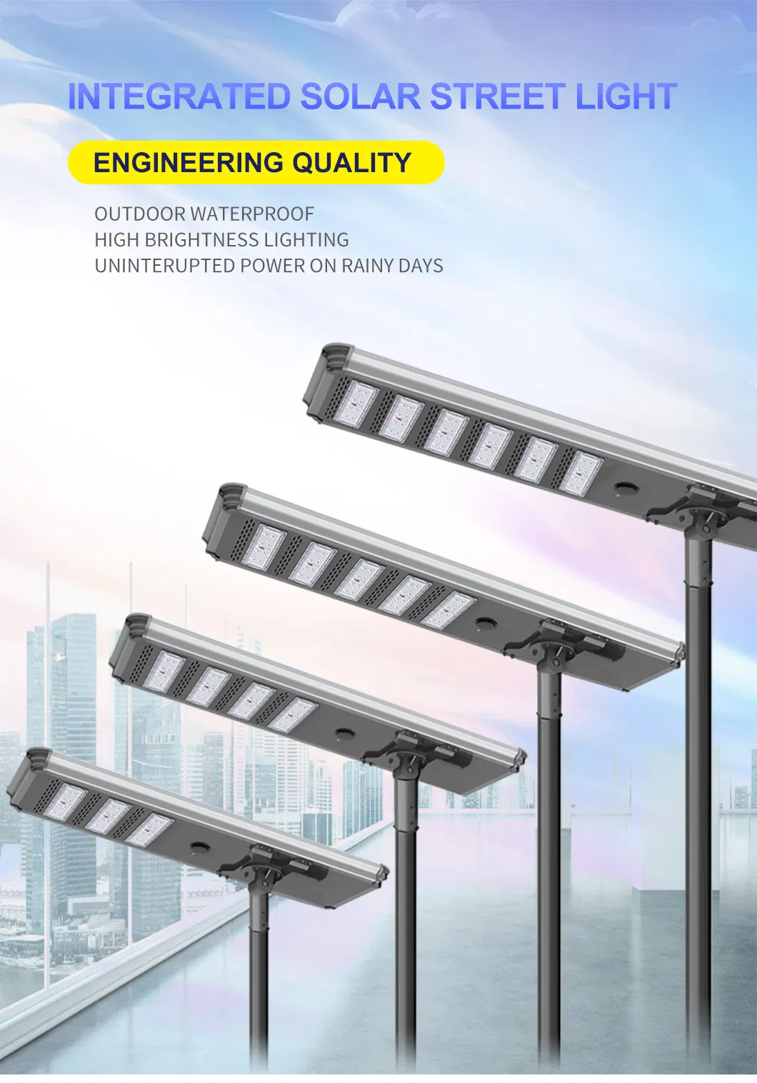 Integrated LED Solar Street Light