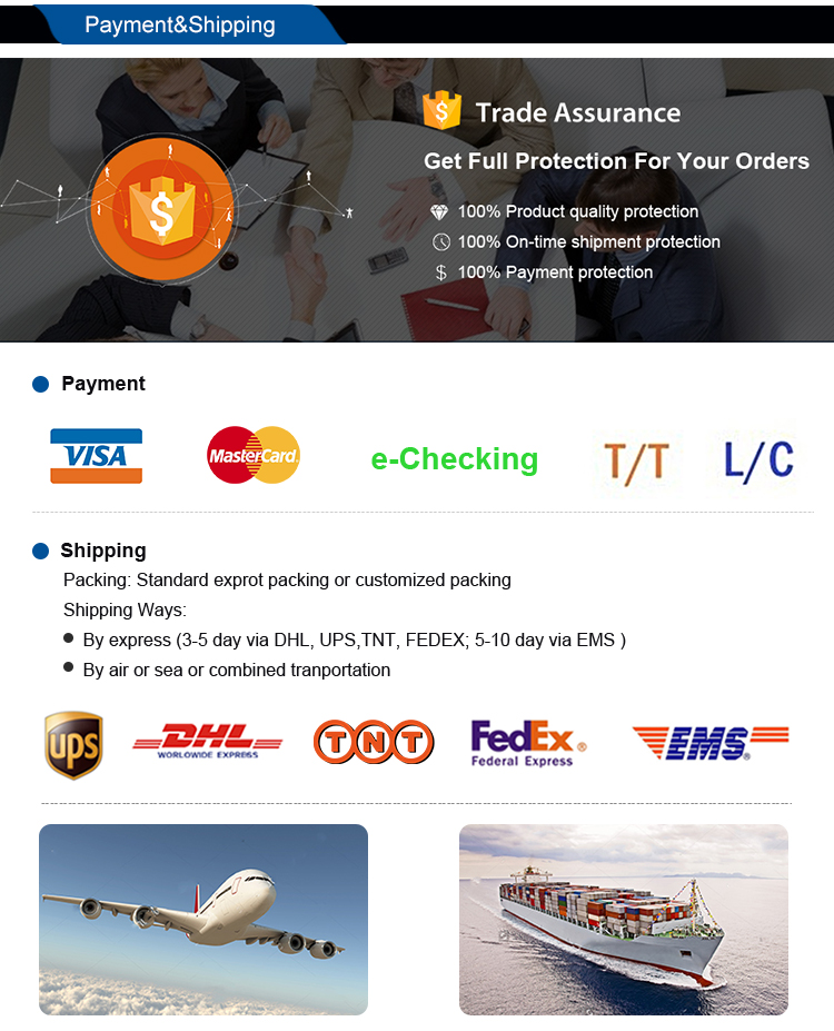 Payment and Shipping methods