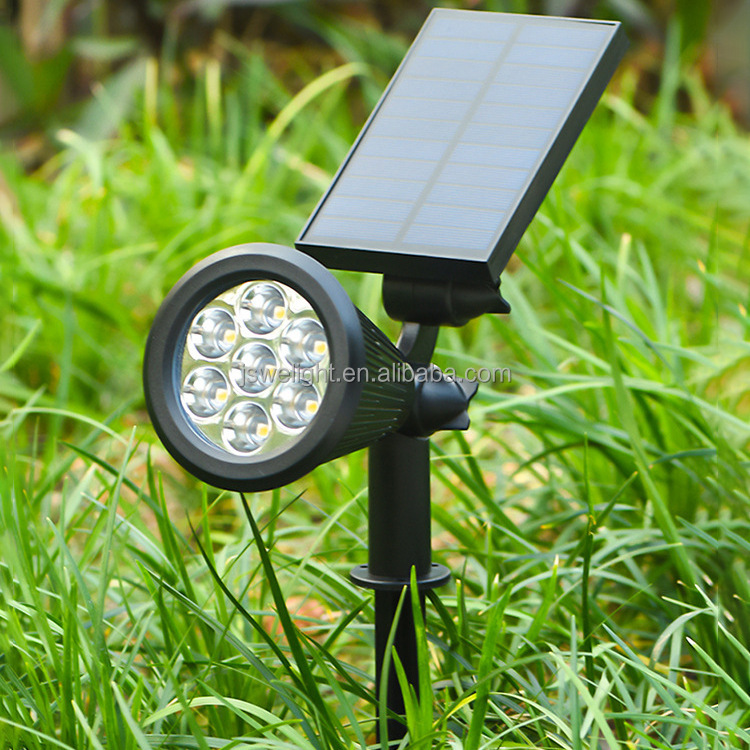 Black IP65 Waterproof Solar Garden Spot Light Landscape Outdoor Solar Led Spotlight For Trees