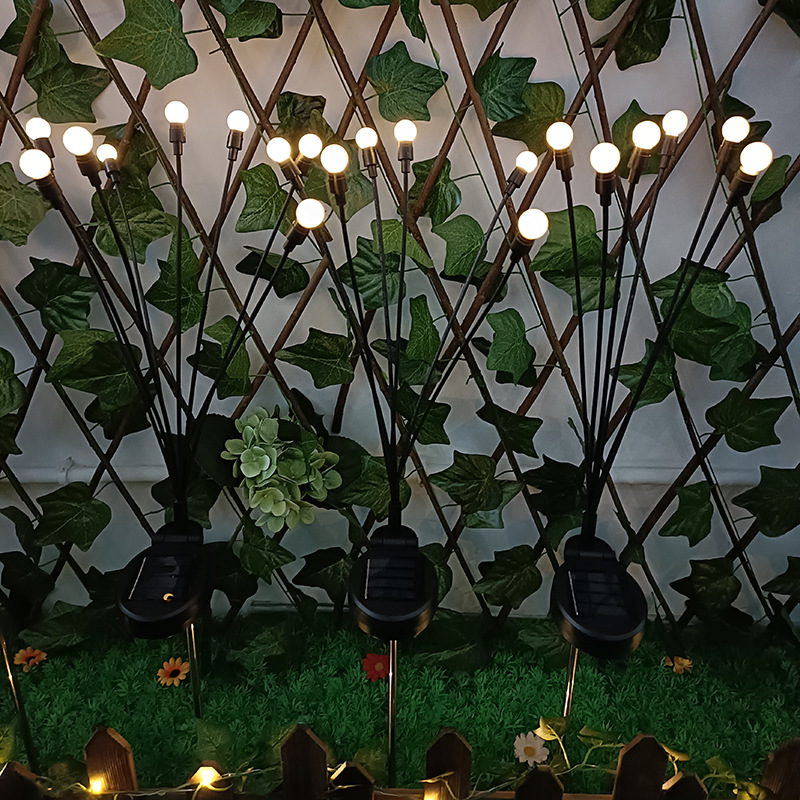 IP44 IP65 Waterproof Sun-Powered Firefly Solar Garden Light 70cm Pathway with 6 8 10 LED Landscape Patios Lawns Weddings Parties