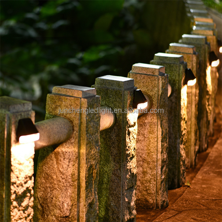 Solar Post Cap Light Outdoor 3.5x3.5 4x4 Inch Longjie Classic Square Deck Cap Led Lamp Wooden Posts