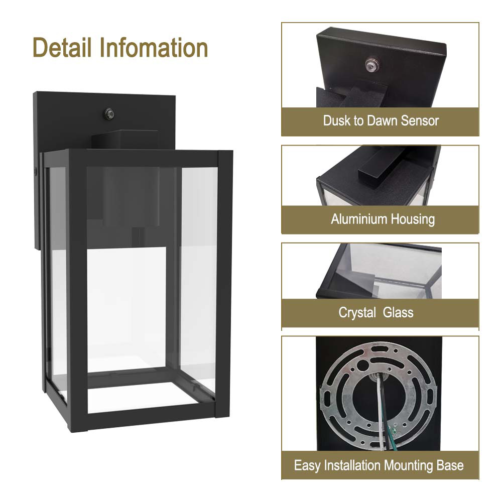 Decoration Outdoor Solar Wall Lighting E26 E27 Lighting Outdoor Landscape Led Outdoor Wall Light