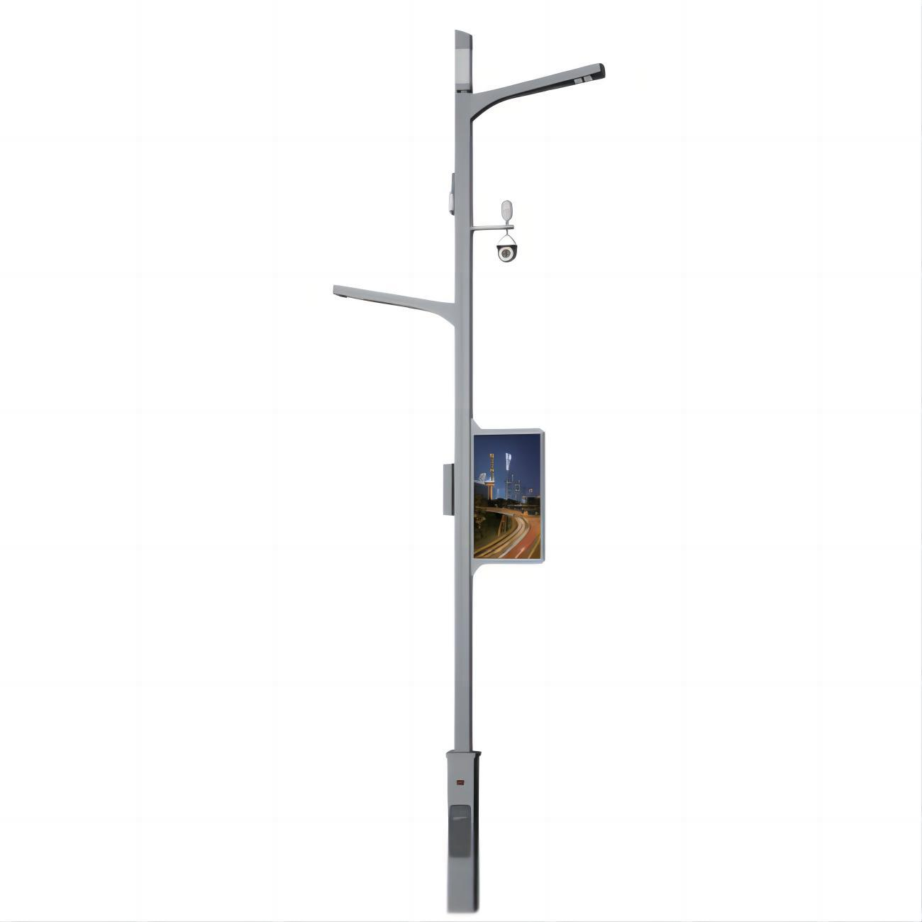 Multi-function Integrated Solar Street Light Remote Monitoring Camera Smart System IP65 Waterproof Aluminum