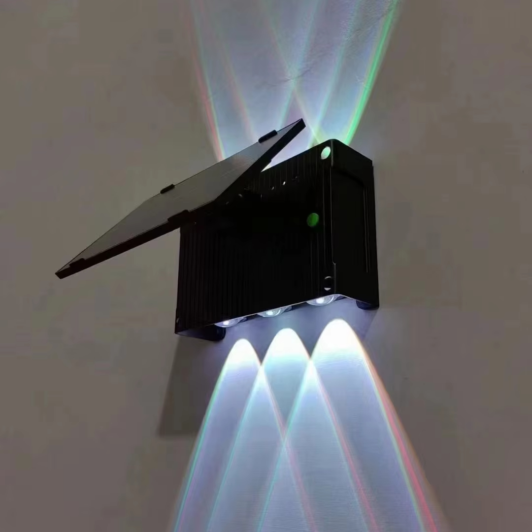 LED Solar Landscape Wall Light with Up-and-Down Illumination Available in Multiple Colors