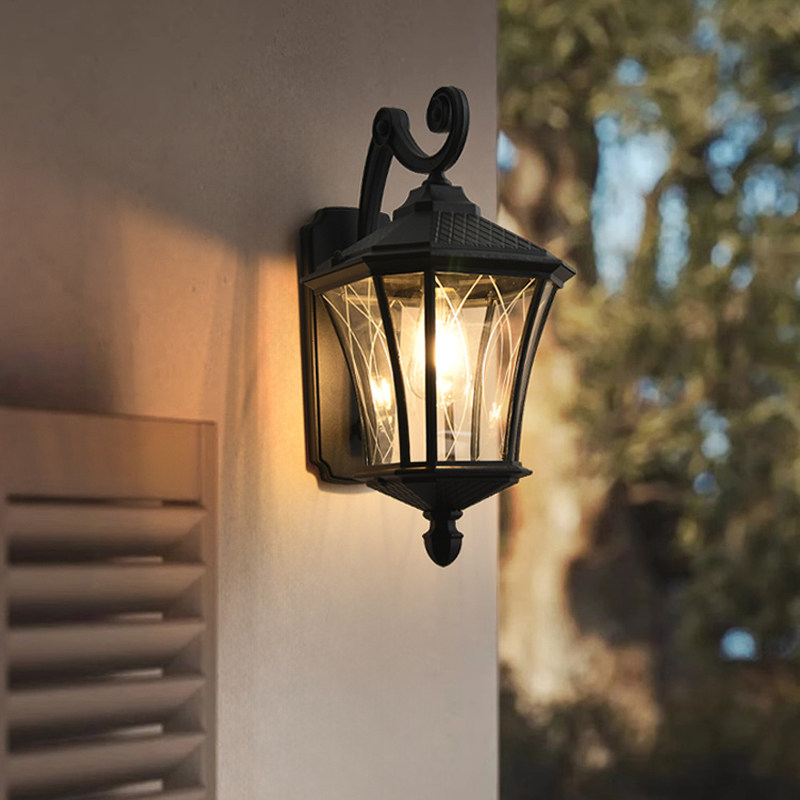 Outdoor Waterproof Solar Frosted Glass Wall Light for Garden Courtyard Terrace Gate &amp; Balcony