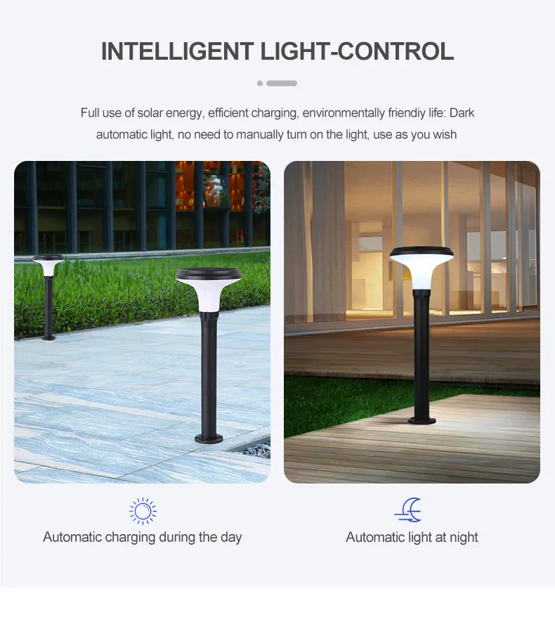 High Brightness Mono All in One Waterproof Solar Powered LED Landscape Pathway Lighting