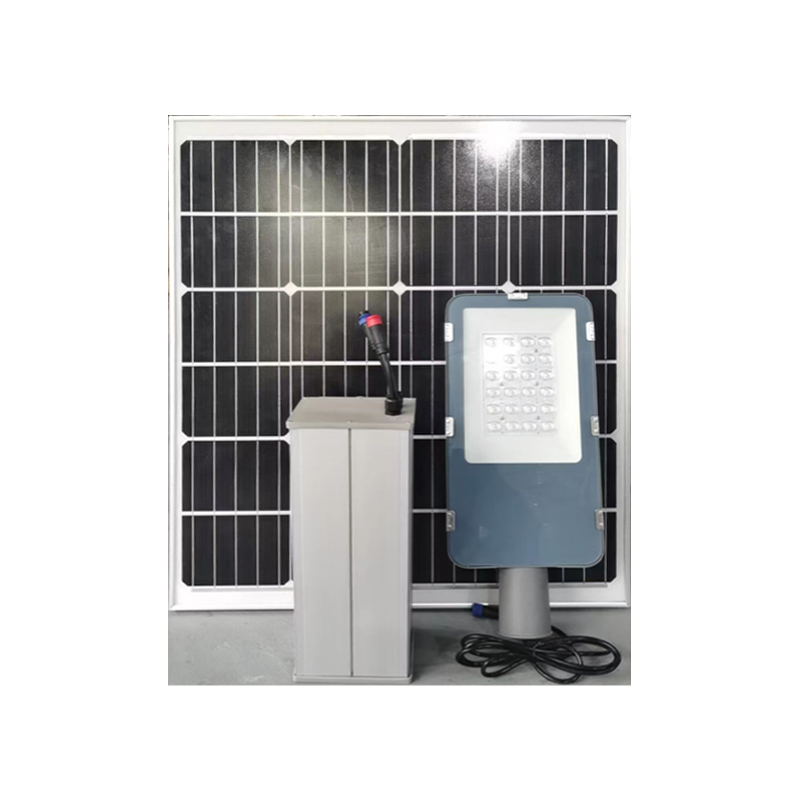 Solar street light detail view