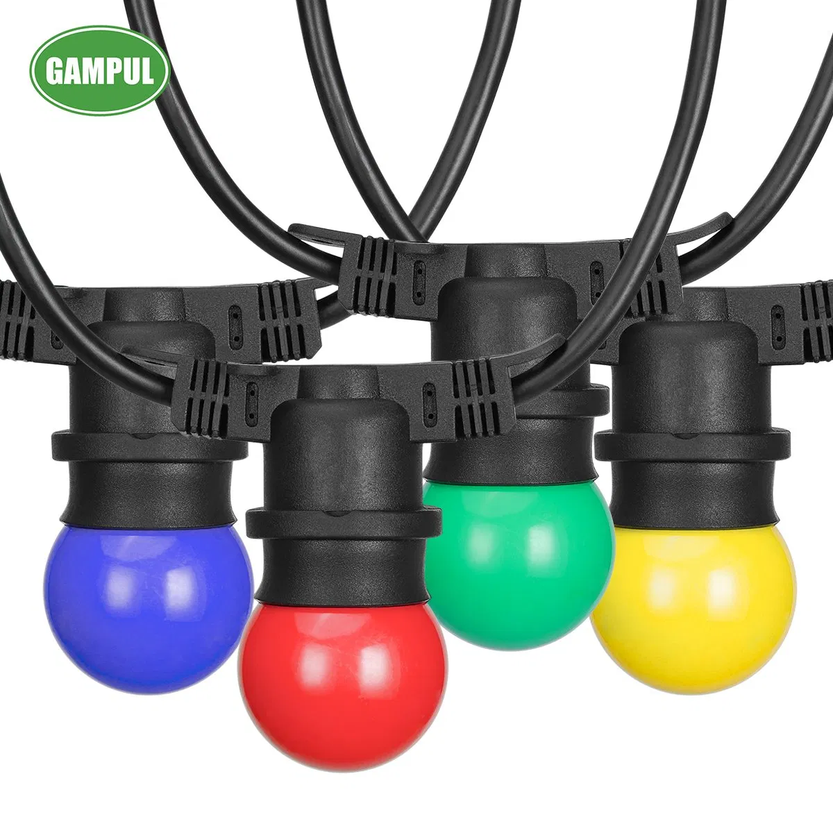 RGB Outdoor Weatherproof Commercial Hanging Sockets Cafe Grade Lights Holiday Decorating Lighting
