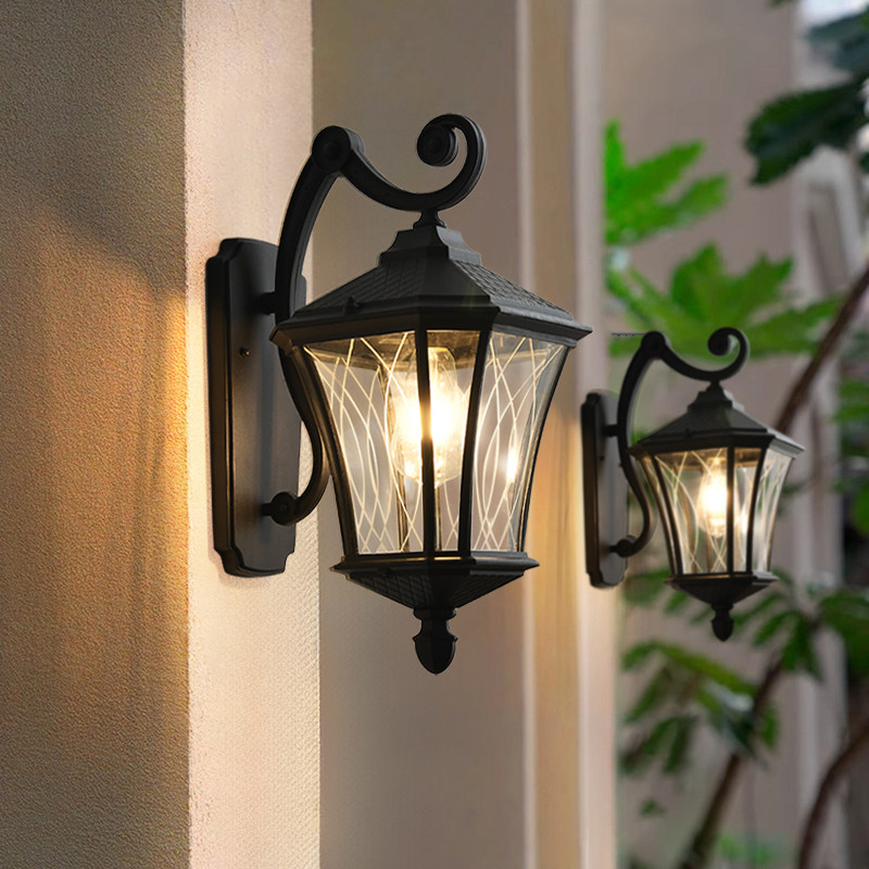 Outdoor Waterproof Solar Frosted Glass Wall Light for Garden Courtyard Terrace Gate &amp; Balcony