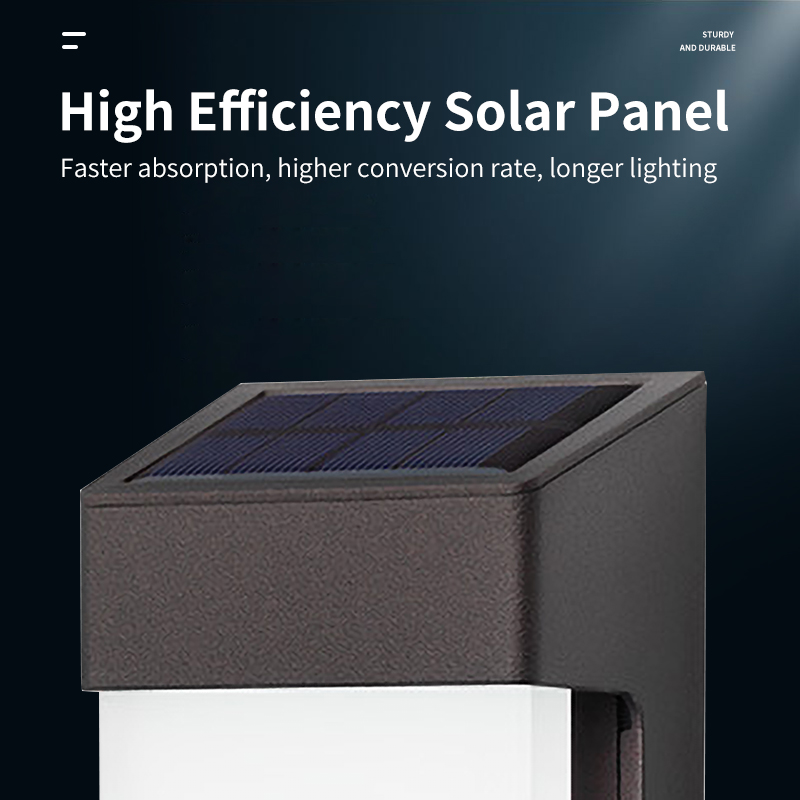 Best Seller Factory Price LED Outdoor Wireless Wall Mounted Solar Powered Garden Post Wall Lamp Solar Fence Lights