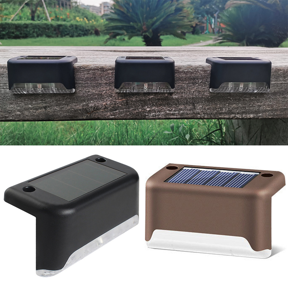 LED Gardening Waterproof Solar Panel Garden Smart Patio Led Light Wall Lamps Outdoor Fence Post Led Deck Yard Stair Step Light