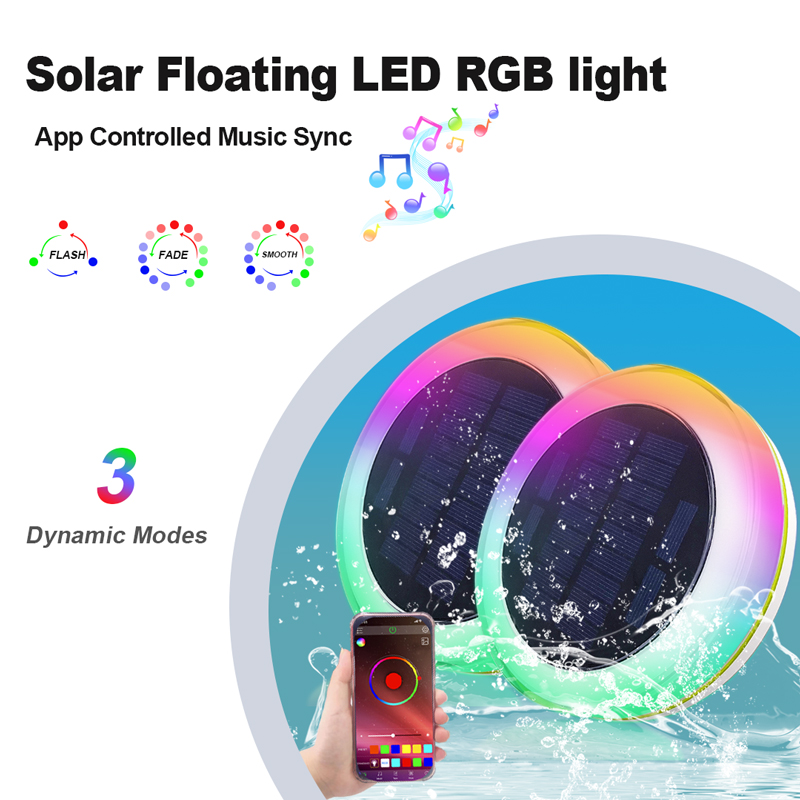 Solar swimming pool light
