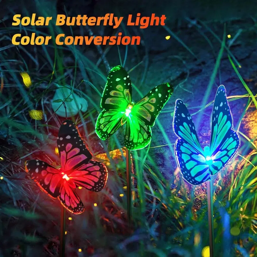 Holiday Decoration Solar Powered Lamps Outdoor Garden LED Landscape Christmas Stainless Lighting
