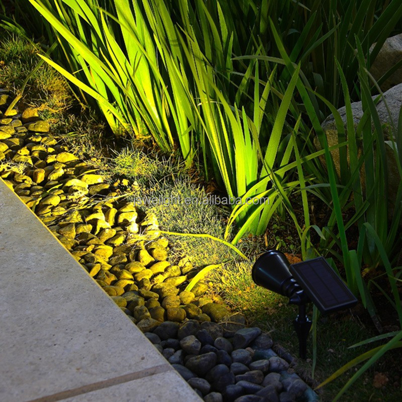 Black IP65 Waterproof Solar Garden Spot Light Landscape Outdoor Solar Led Spotlight For Trees