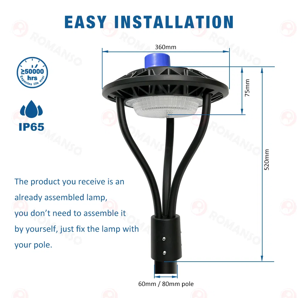 Hot Sale RoHS Approved 5 Years Outdoor Landscape Spot Post Top LED Garden Lighting
