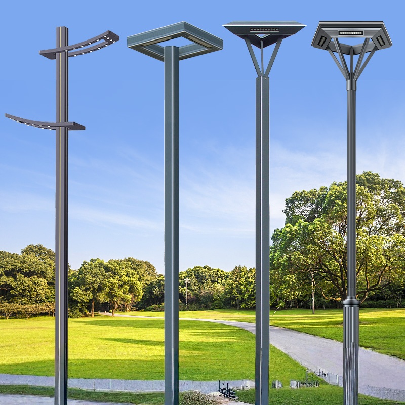 Solar IP65 Rated Road Garden Lights Outdoor Aluminum Profile Landscape Lights with 7-meter Shaped Design High Luminous Flux