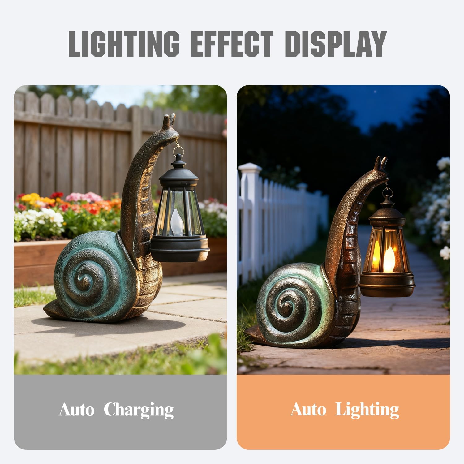 Solar Garden Snail Statue Home Christmas Decorations For Patio Yard Lawn Ornaments Unique Housewarming Gifts For Birthday