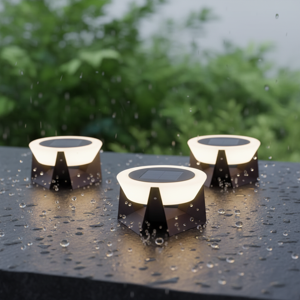 Garden Solar LED Column Light with IP65 Waterproof Post Cap Lamps Outdoor Lawn Wall Lights Led Pillar Decoration
