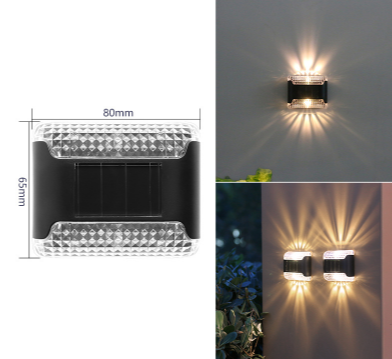 Solar Wall Lamp Outdoor LED Light IP65 Waterproof Solar Wall Light for Garden Decoration Balcony Yard Street