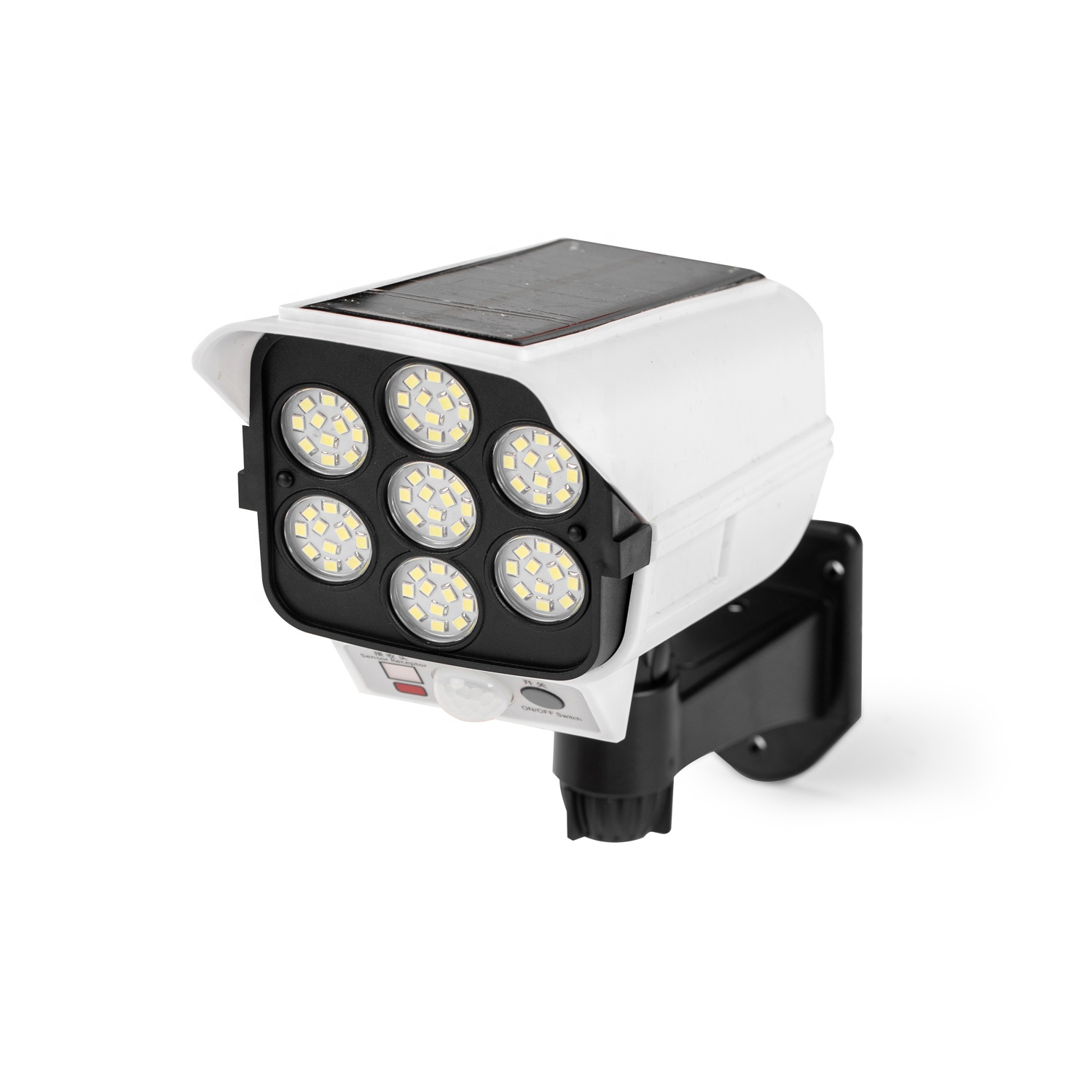 Solar Garden Light Human Body Induction Wall Solar Panel Light Outdoor Simulation Monitoring Camera LED Wall Lights