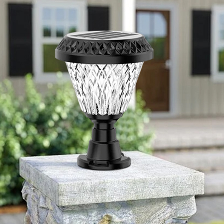 Wholesale High Brightness IP65 Remote Control LED Pillar Light Solar Powered Waterproof Garden Lawn Yard Outdoor Lighting