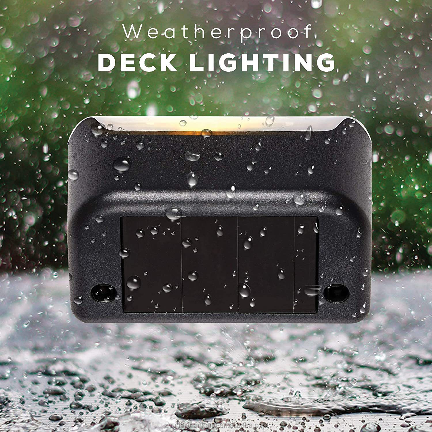 Waterproof Solar Powered Fence Lights Outdoor Deck Light Led Step Lights Stair Solar Garden Lamp
