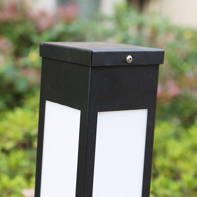 Outdoor Waterproof Garden Solar Lights Pathway Decorative Bollard Light square Lawn Lamp Spike Park Road Landscape Lighting