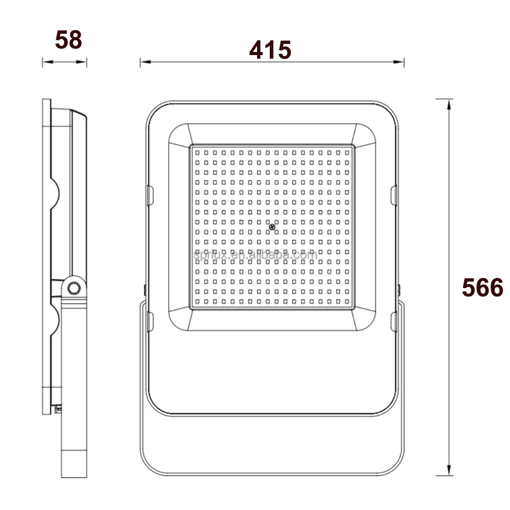Economic 5 Years Warranty SP-FL02-500W LED Flood Light with 80000 Lumen Output for Outdoors