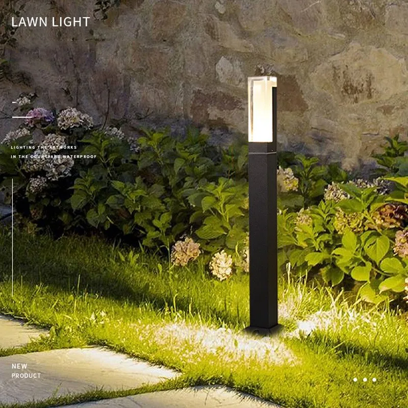 Path Decoration LED Modern Outdoor Lighting Post AC85-265V LED Landscape Lawn Lighting