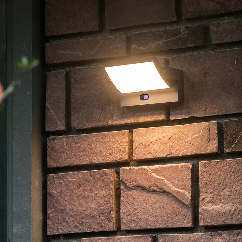 Quality Led Garden Fence Solar Wall Lamp Rotatable Solar Powered Street Address Motion Sensor Lights