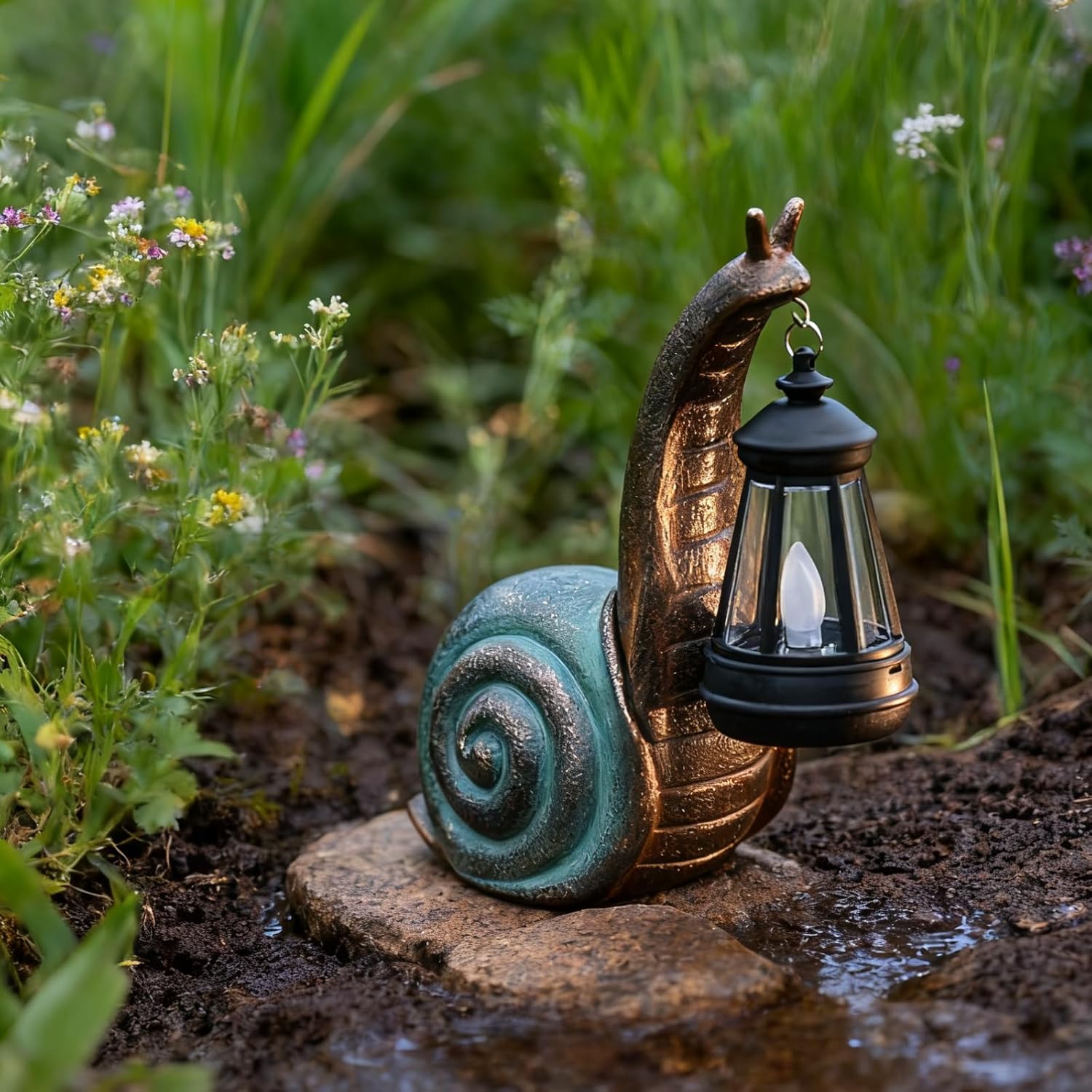 Solar Garden Snail Statue Home Christmas Decorations For Patio Yard Lawn Ornaments Unique Housewarming Gifts For Birthday