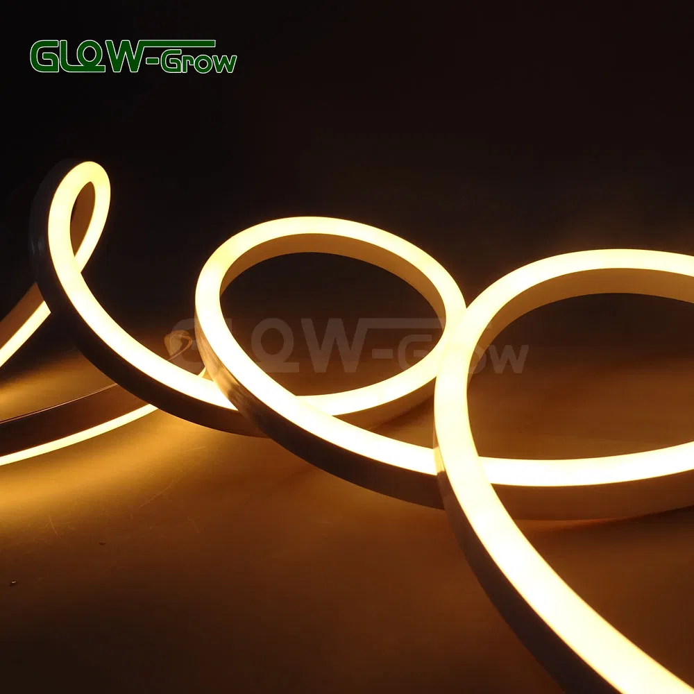 UL ETL Outdoor 8*16mm Single Side Warm White 3000K LED Neon Flex Lighting for Commercial Landscape Building Decoration