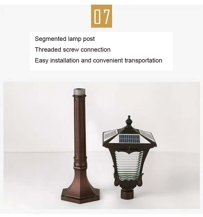 Solar Garden Lights Outdoor Waterproof Stainless Steel Solar Lamp LED Powered Landscape Lighting