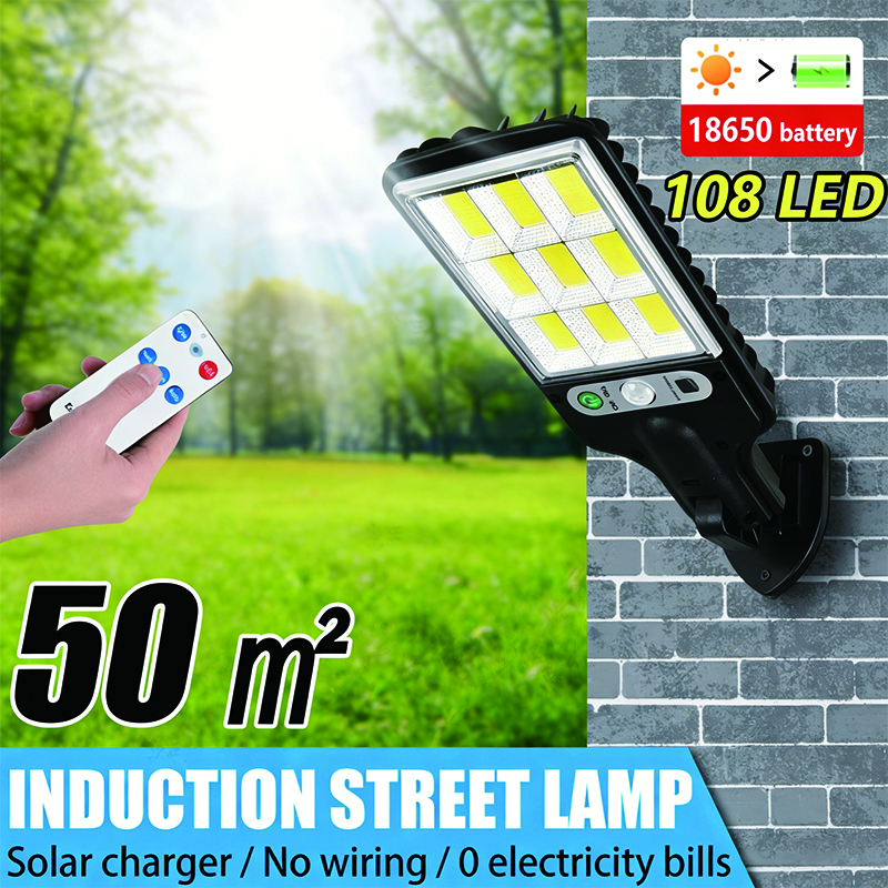ALECTER 400W Monocrystalline Silicon Solar Street Lights Outdoor IP65 Waterproof Intelligent Remote Control For Garden Wall