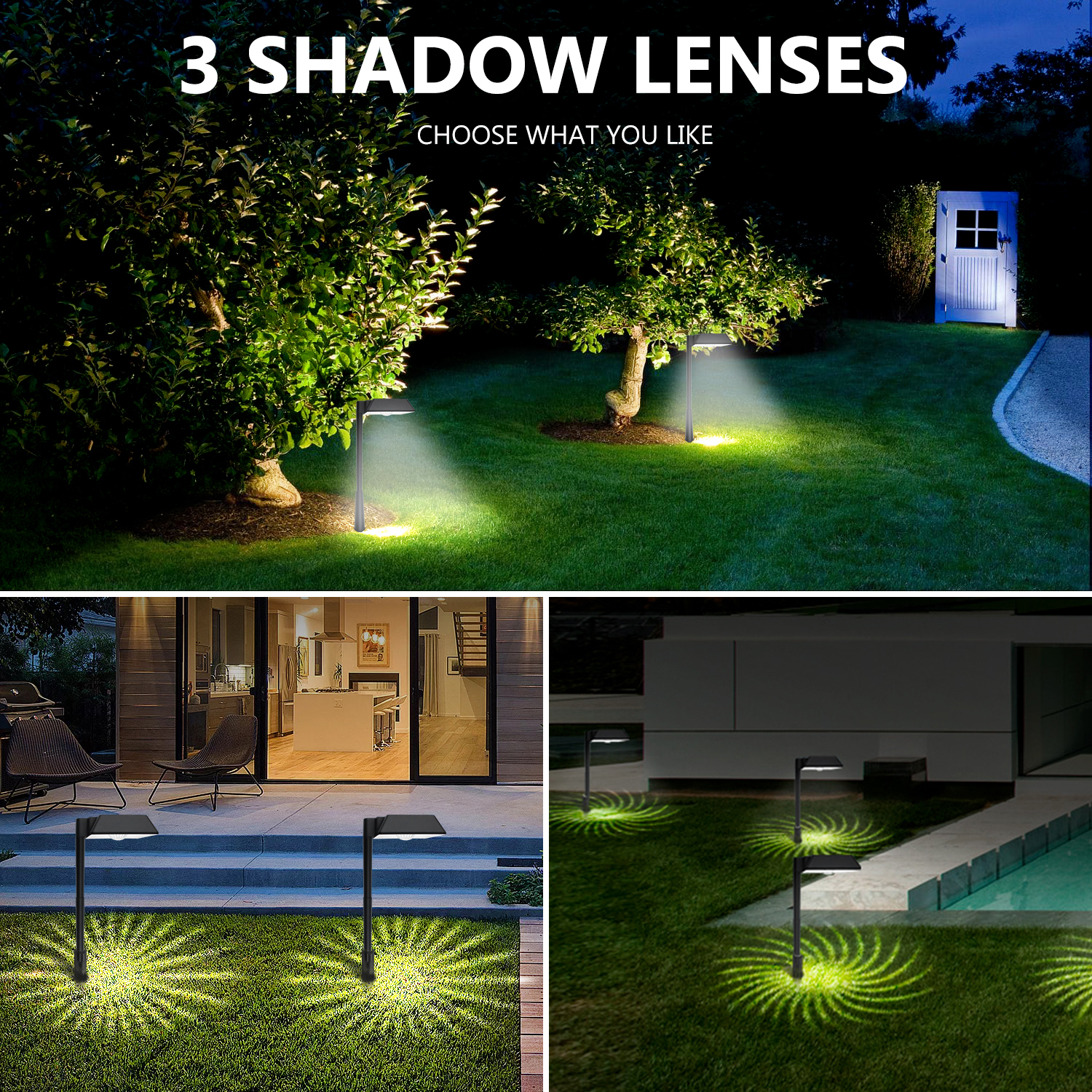 IP65 Waterproof LED Solar Garden Lights Outdoor Courtyard Lawn Pathway Light For Park And Landscape Decoration