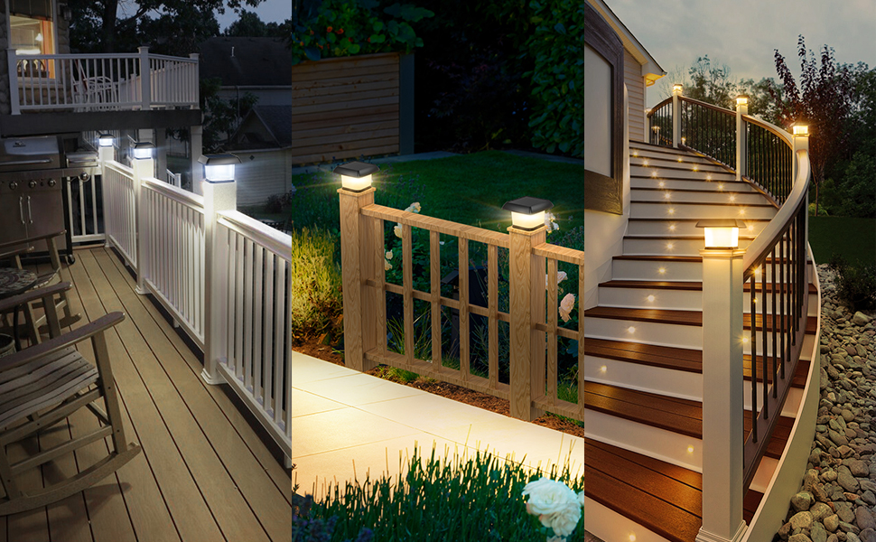 Solar Post Light Detailed Style 5