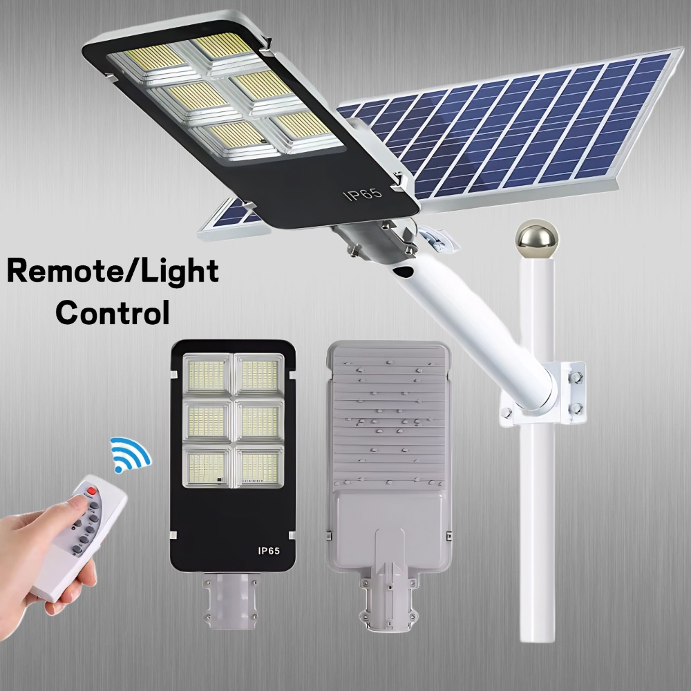 Higher Luminous Efficacy 100W-400W Smart IP65 Waterproof Aluminum Outdoor Solar LED Street Light Remote Control CE Certified