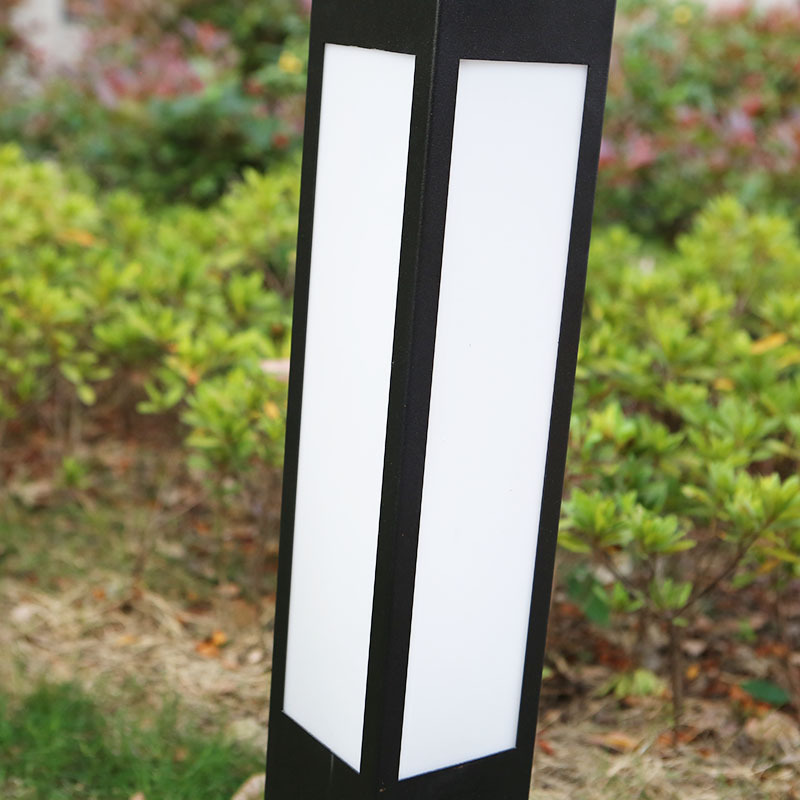 Outdoor Waterproof Garden Solar Lights Pathway Decorative Bollard Light square Lawn Lamp Spike Park Road Landscape Lighting