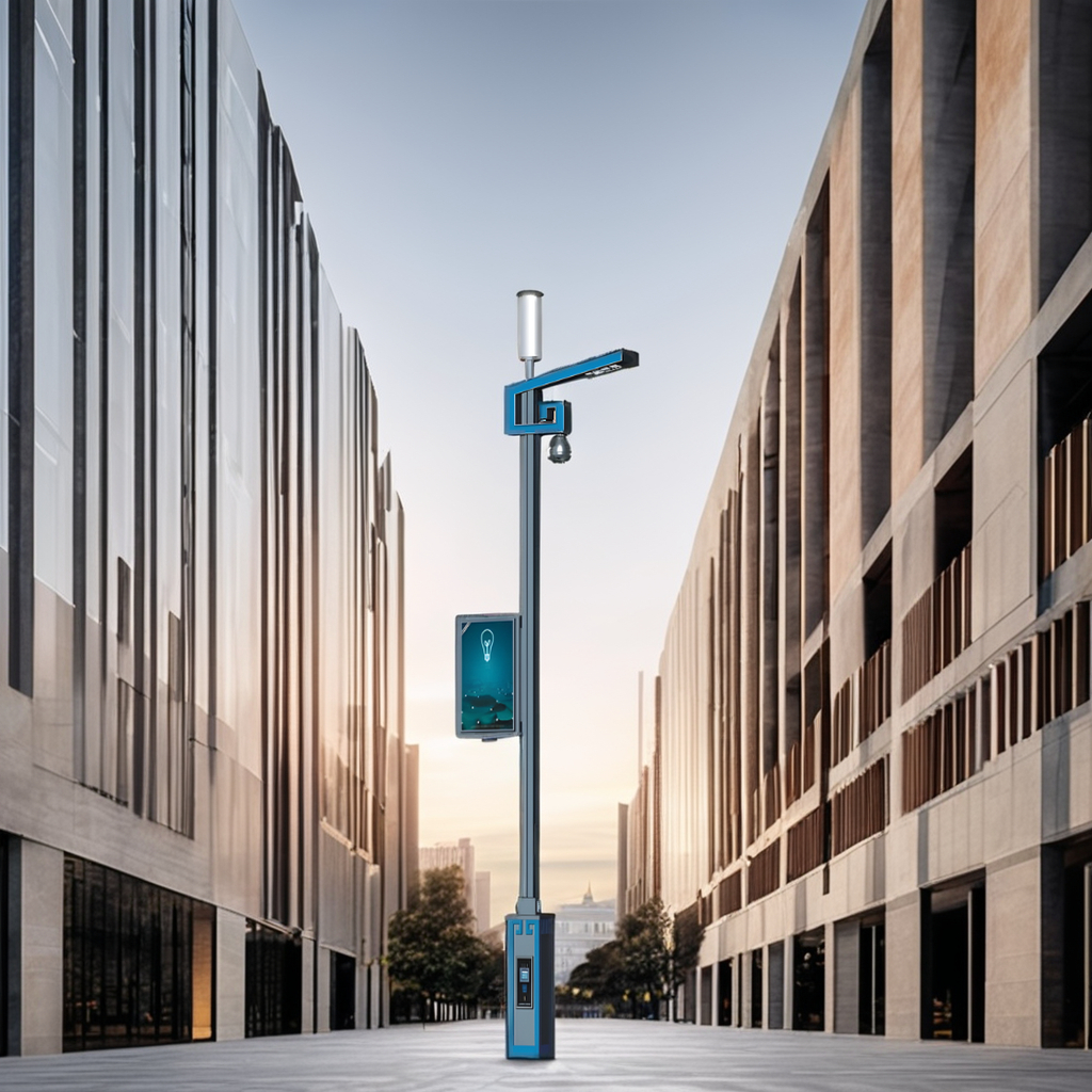 Modern Smart Street Lamp Long-Life With Square or Octagonal Design for Urban Areas