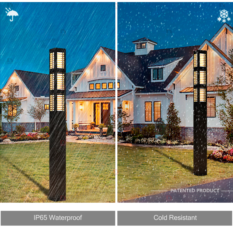 DAWN European Style Solar Outdoor Waterproof Garden Light, High Pole Community 2M 3M 4M Villa Landscape Garden Light