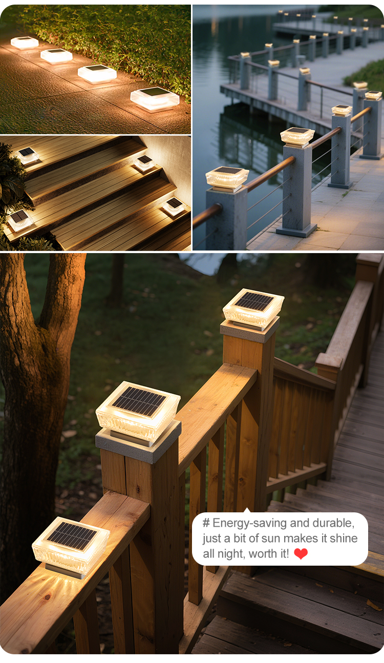 Solar Post Cap Light Details