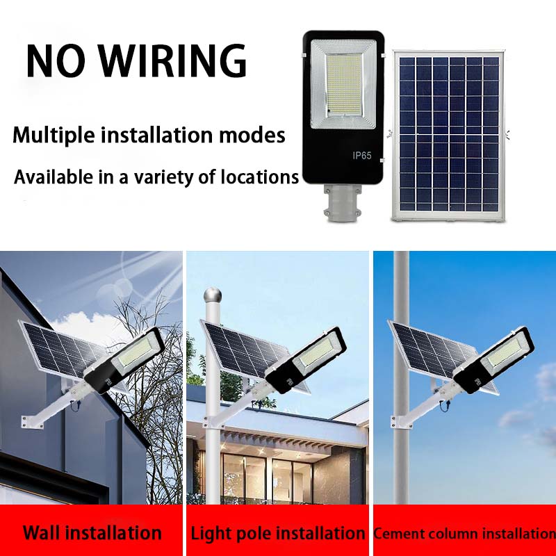 Outdoor Solar Smart Street Light Remote Control And Day And Night Sensor Ip67 Waterproof 50w 100w 200w 300w Led Street Light