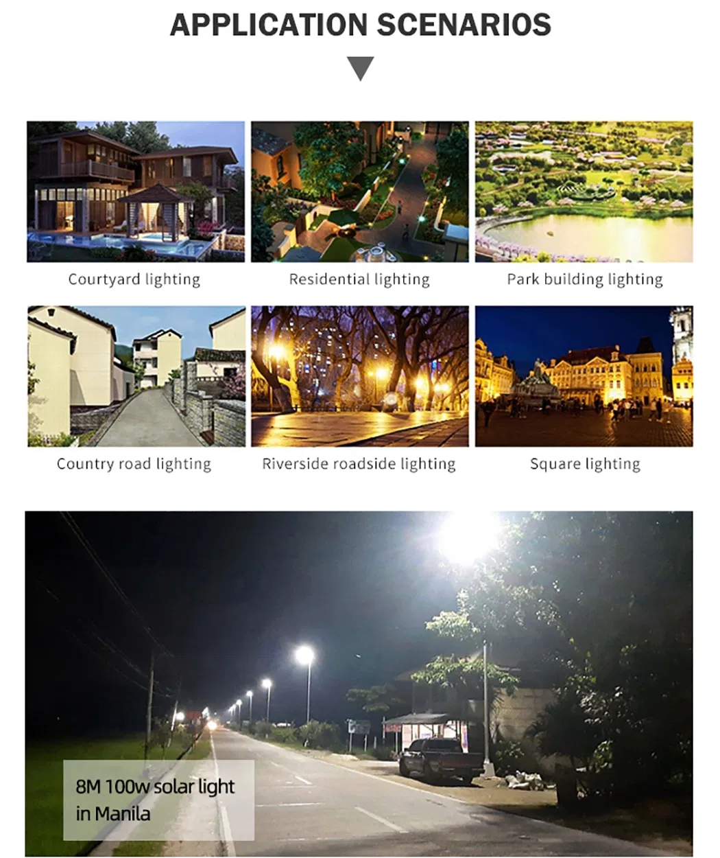 Solar Street Light Outdoor Projects Case 1