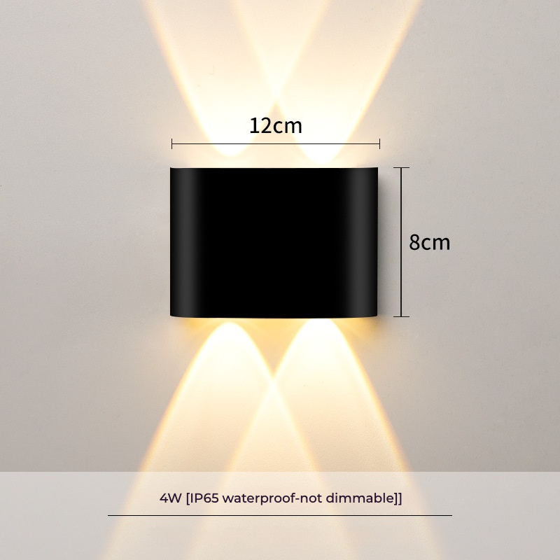 Modern Exterior Hot Sale 2W 4W 6W 8W 10W 12W Modern Style Up And Down Wall Lamp Waterproof Wall Lights