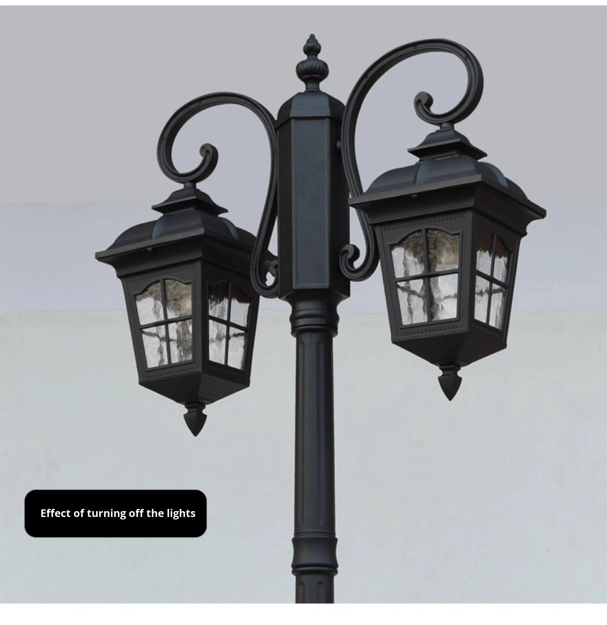 European Outdoor Garden Lights Waterproof 3-Meter LED Solar Garden Lights for Gardens Villas Roadscapes and Landscape Lighting