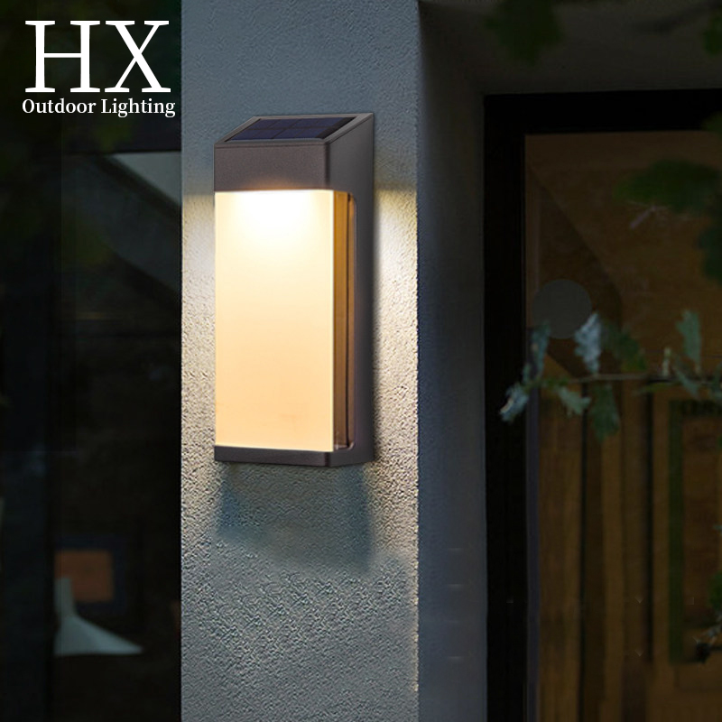 Best Seller Factory Price LED Outdoor Wireless Wall Mounted Solar Powered Garden Post Wall Lamp Solar Fence Lights