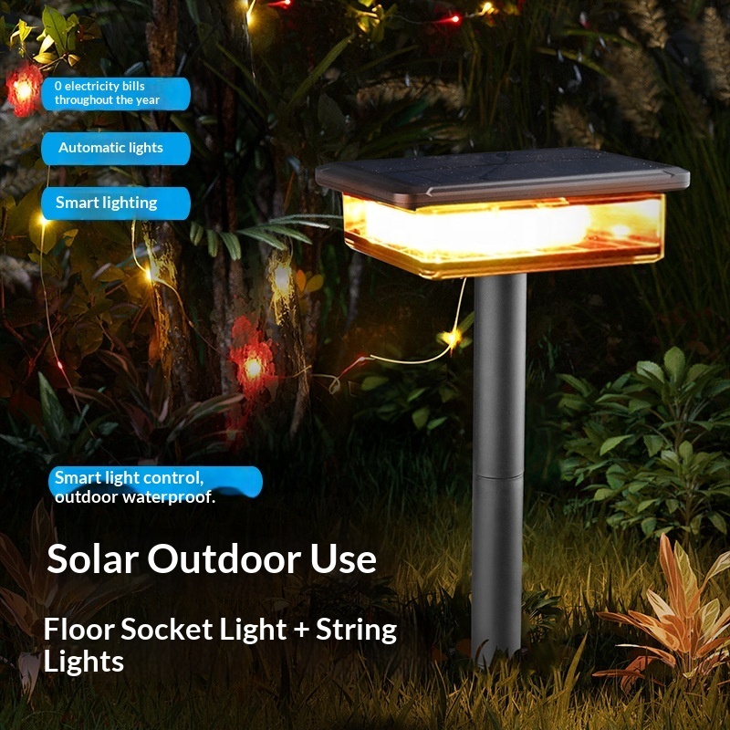 Solar garden lawn lamp detail 3