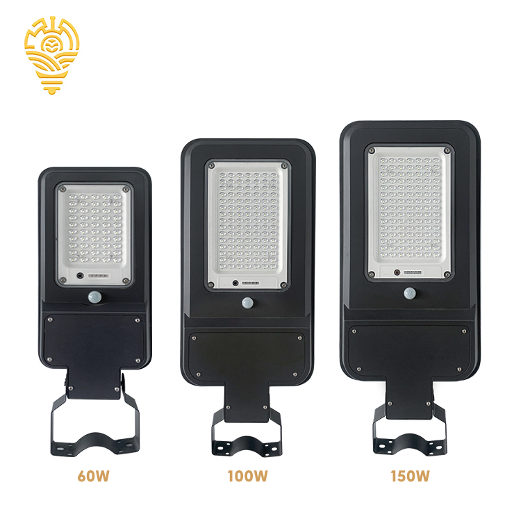 Outdoor Waterproof 60W Solar Street Lights with LED Security Motion Sensor for Garden IP65 Rated